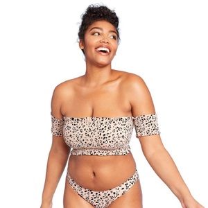 Leopard bikini swimsuit size medium xhilaration
